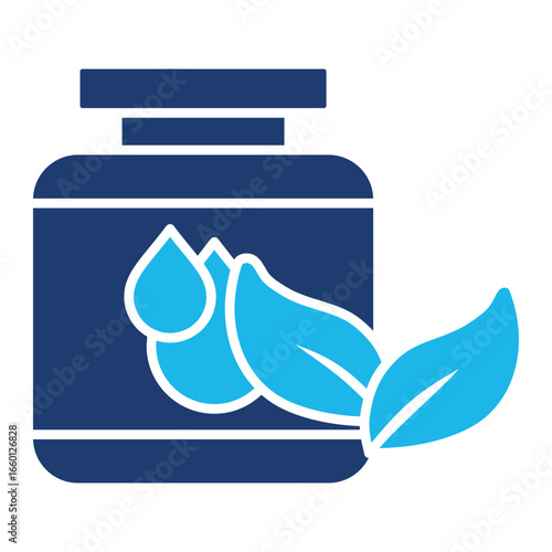 Air Refreshener Icon In Blue Monochrome Flat Design, Vector Illustration
