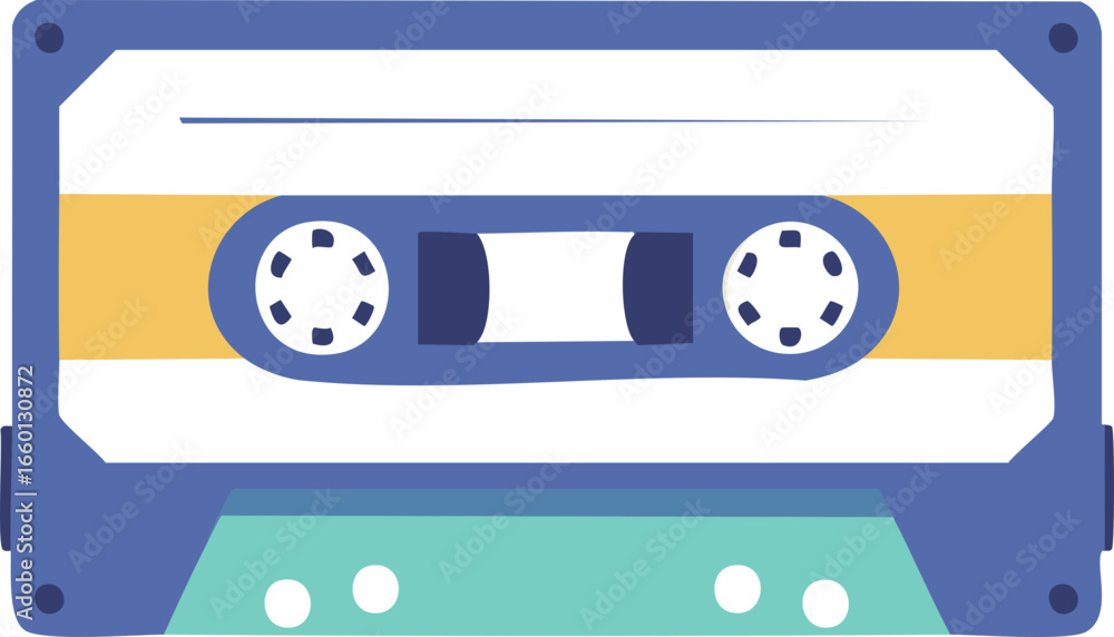 Fototapeta premium Cassette Icon – Retro, Music, Tape, Audio Symbol