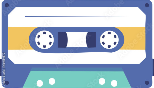 Cassette Icon – Retro, Music, Tape, Audio Symbol