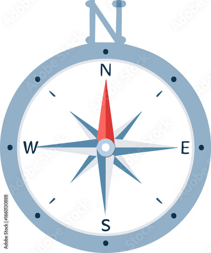 Compass Icon – Navigation, Travel, Orientation, Explorer Symbol