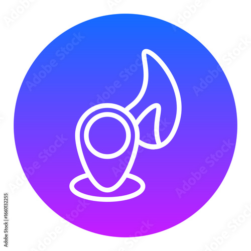 Fire Location Vector Icons