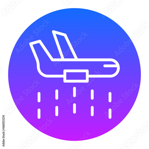 Firefighter Plane Vector Icons