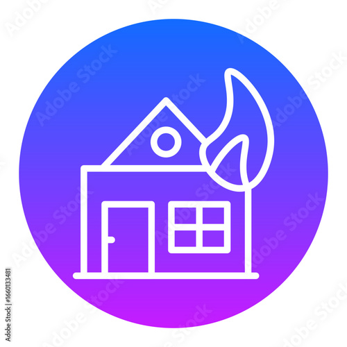 House Fire Vector Icons
