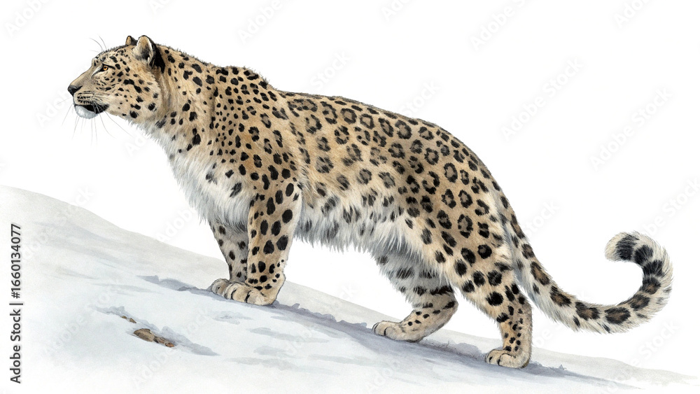 Obraz premium Extinct animal amur leopard