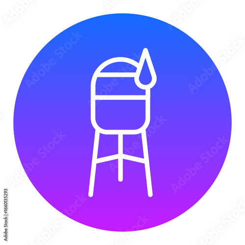 Water Tower Vector Icons