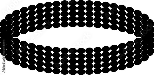Jewelry icon with bracelets, bangle in flat black solid and outline line style vector illustration for fashion, beauty, luxury, accessory and ecommerce design
