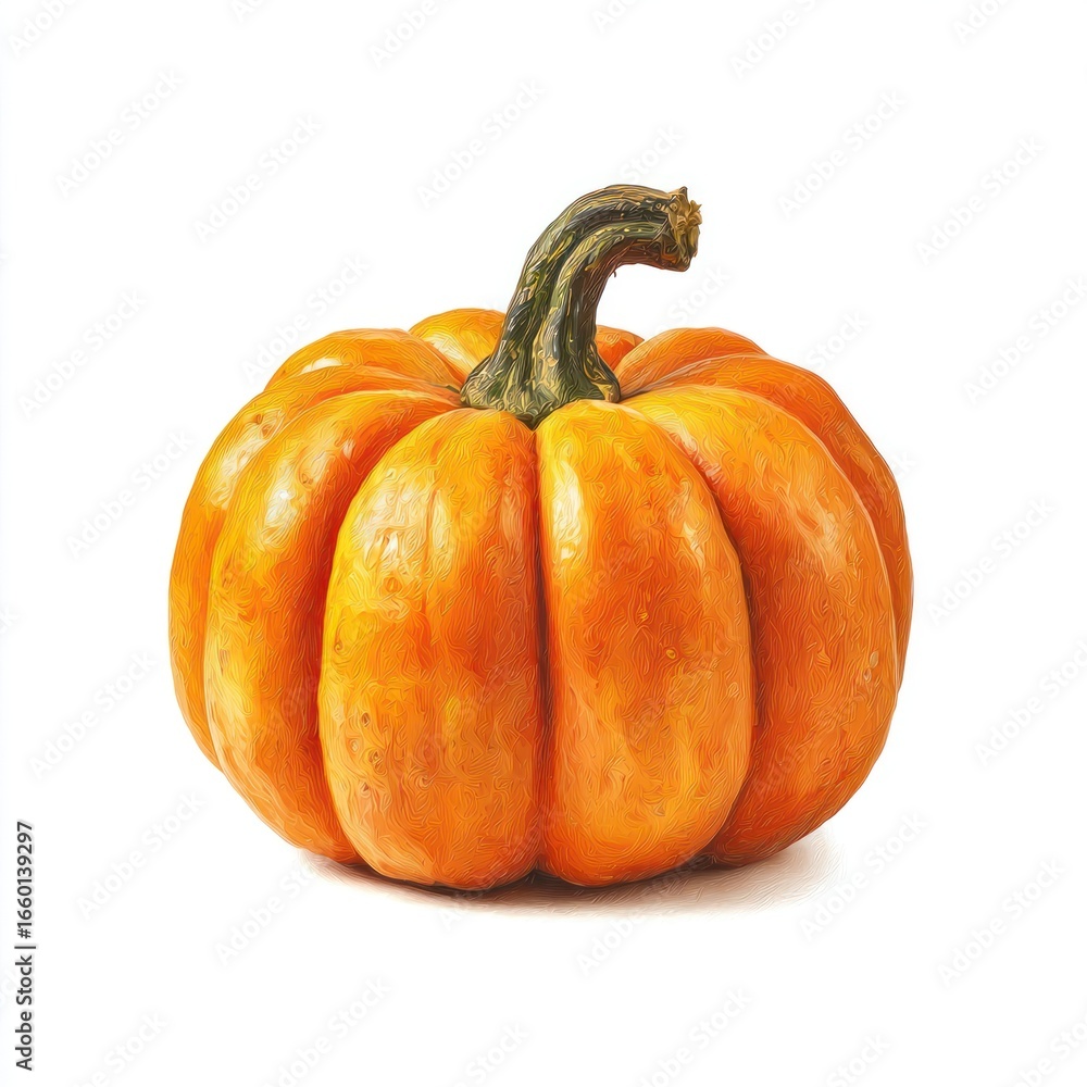 Fototapeta premium Pumpkin pumpkin vegetable illustration.