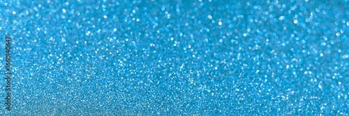 Blue glitter bokeh circle glow blurred and blur abstract. Glittering shimmer bright luxury