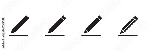 Pencil icon vector. pen sign and symbol. edit icon vector, Edit icon set. edit document icon. edit text icon. pencil. sign up eps 10