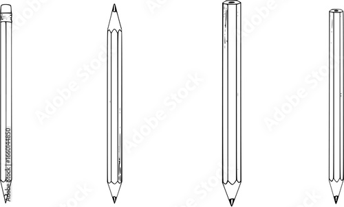 pencil drawing vector illustration
