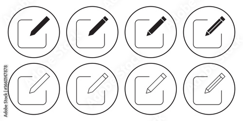 Edit icon set. Pencil icon, sign up icon vector illustration. Edit pen icon set. pencil icon symbol eps 10
