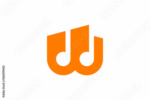 Letter W Music Logo 