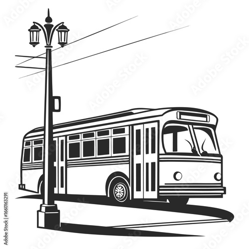 tram in the city