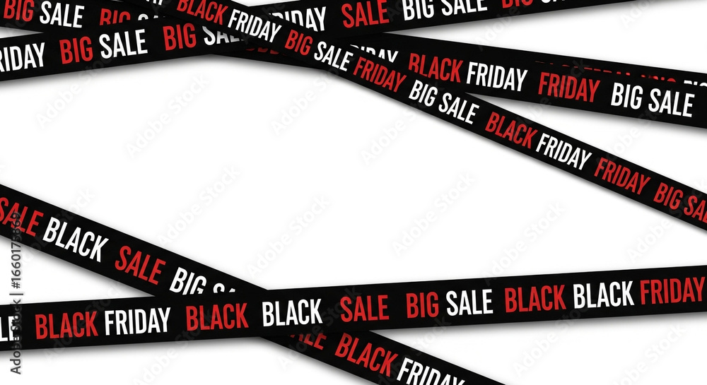 A seamless pattern of promotional barrier tapes with text like Black Friday Big Sale and fifty percent off perfect for creating eye-catching retail backgrounds A seamless pattern of promotional barrier tapes with text like Black Friday Big Sale and fifty percent off perfect for creating eye-catching retail backgrounds
