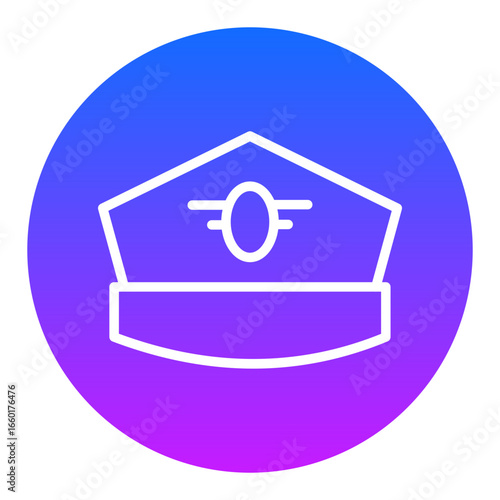 Pilot Hat Vector Icons