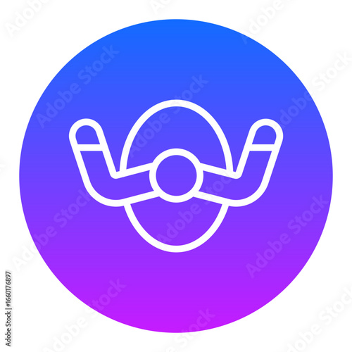 Aeroplane Steering Wheel Vector Icons