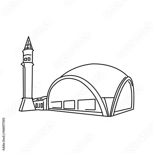 Mosque icon design template