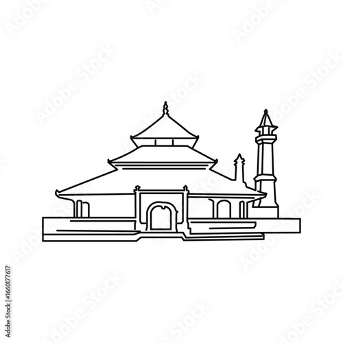 Mosque icon design template