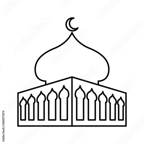 Mosque icon design template