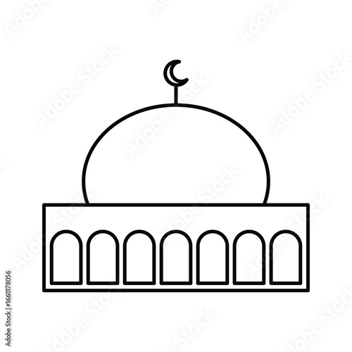 Mosque icon design template
