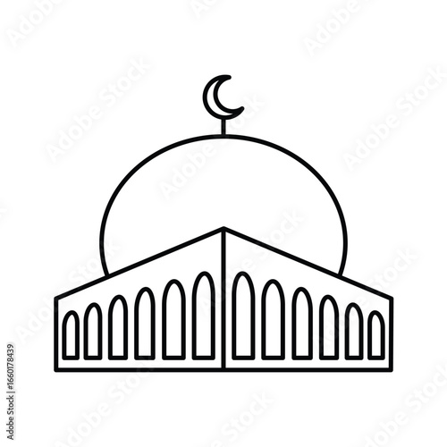 Mosque icon design template