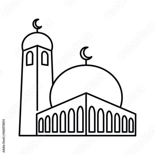 Mosque icon design template