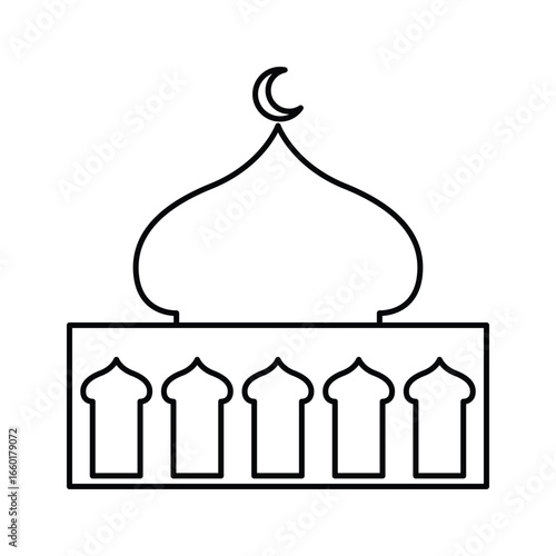 Mosque icon design template
