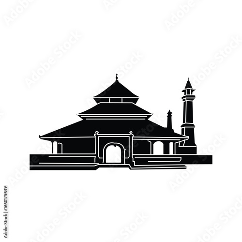 Mosque icon design template