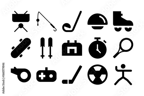 set of playing  icons