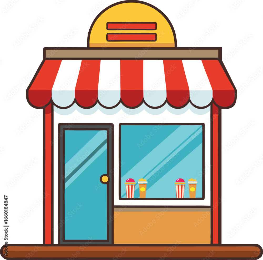 Fototapeta premium fast food shop vector design