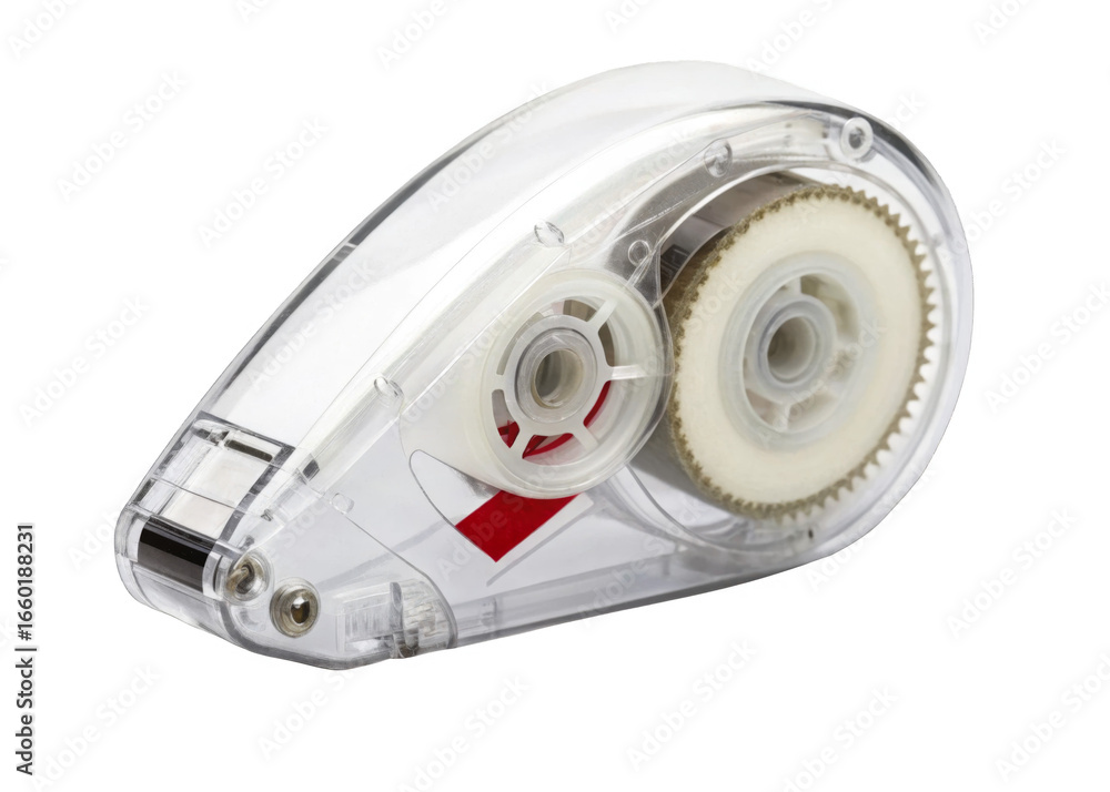 Naklejka premium Correction Tape isolated on a transparent background.