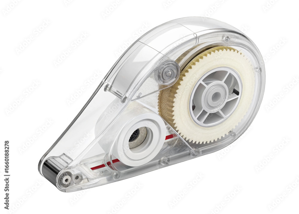Naklejka premium Correction Tape isolated on a transparent background.