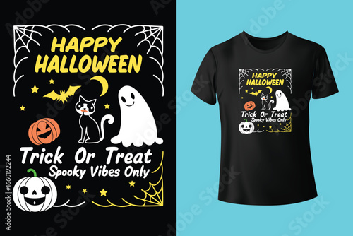 The boo squad - Happy Halloween t-shirt design template