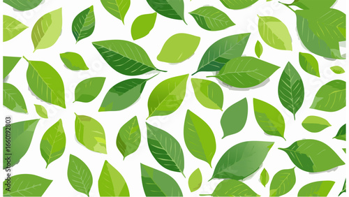 Seamless botanical pattern collection with green leaves, pine cones, cinnamon sticks, and floral silhouettes for eco-friendly nature-inspired design backgrounds