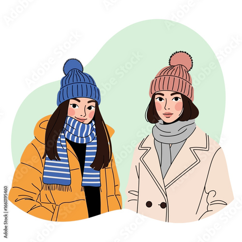 Fashionable Winter Hats and Scarves A Cozy Duo in Stylis Outerwear