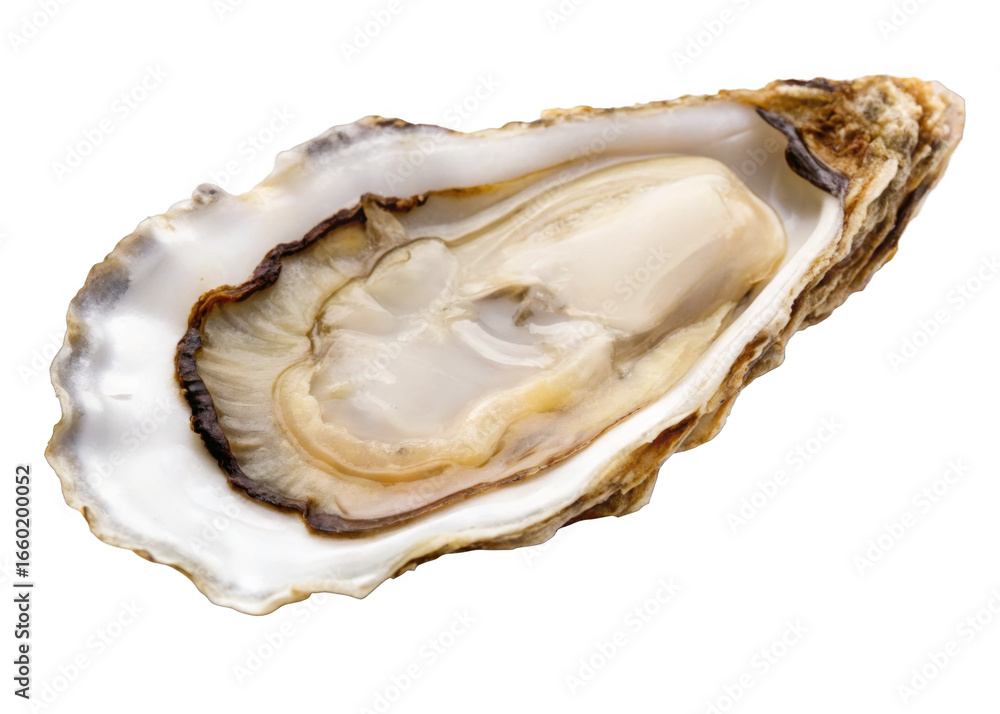 Naklejka premium Oyster isolated on a transparent background.