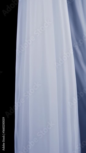 Flowing Fabric: Abstract Blue Cloth Motion Background