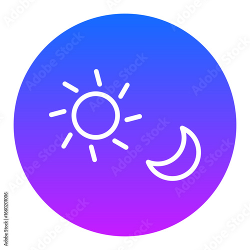Day and Night Vector Icons