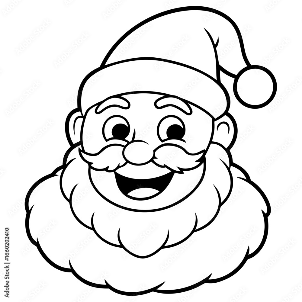 Fototapeta premium Santa Illustration on White
