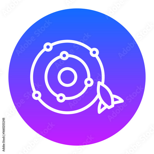 Space Orbit Vector Icons
