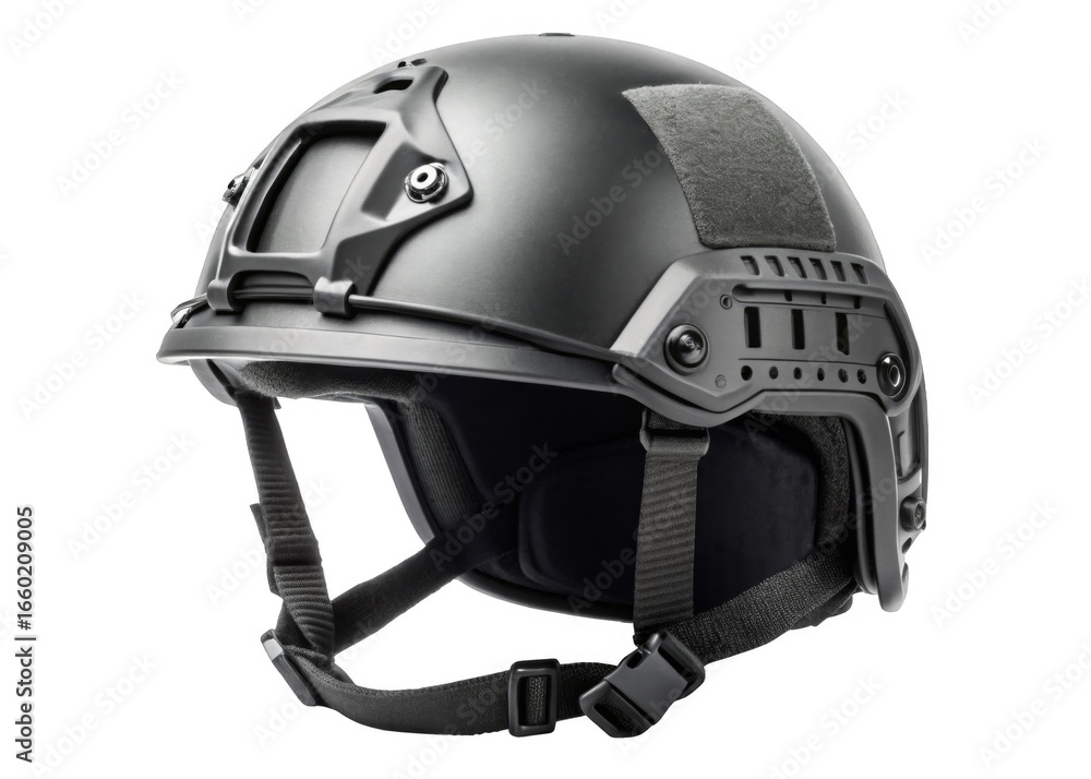 Fototapeta premium Tactical Helmet isolated on a transparent background.