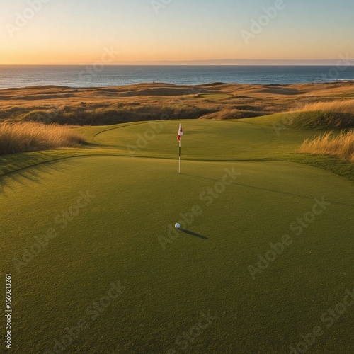 golf course in the morning