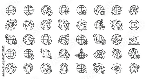 Planet Earth, green planet, ecology, global warming, Earth protection and more_transparent.svg