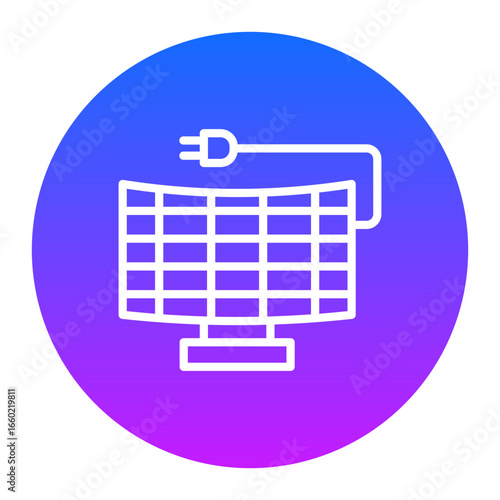 Solar Panel Vector Icons