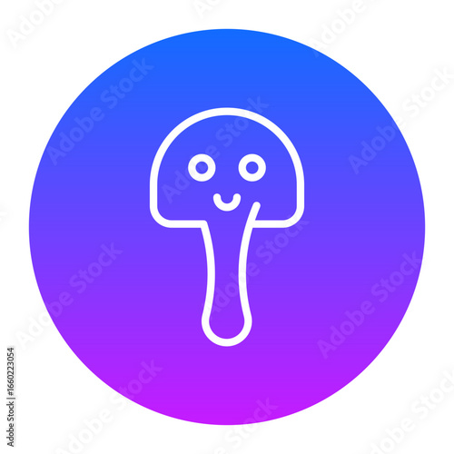 Spring Mushroom Vector Icons
