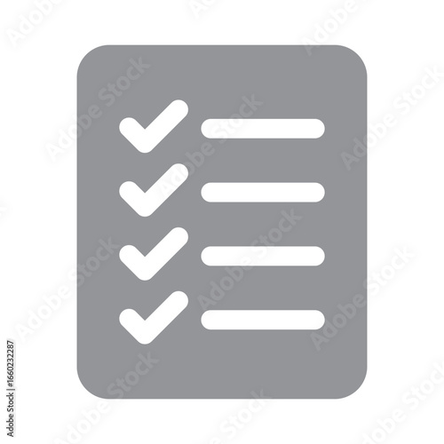 simple checklist or to-do list icon representing planning, checklist icon, task management, and productivity for work or personal organization