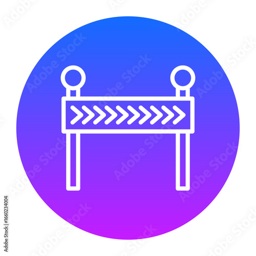 Police Barrier Vector Icons