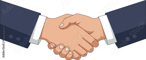Business partnership handshake agreement deal success