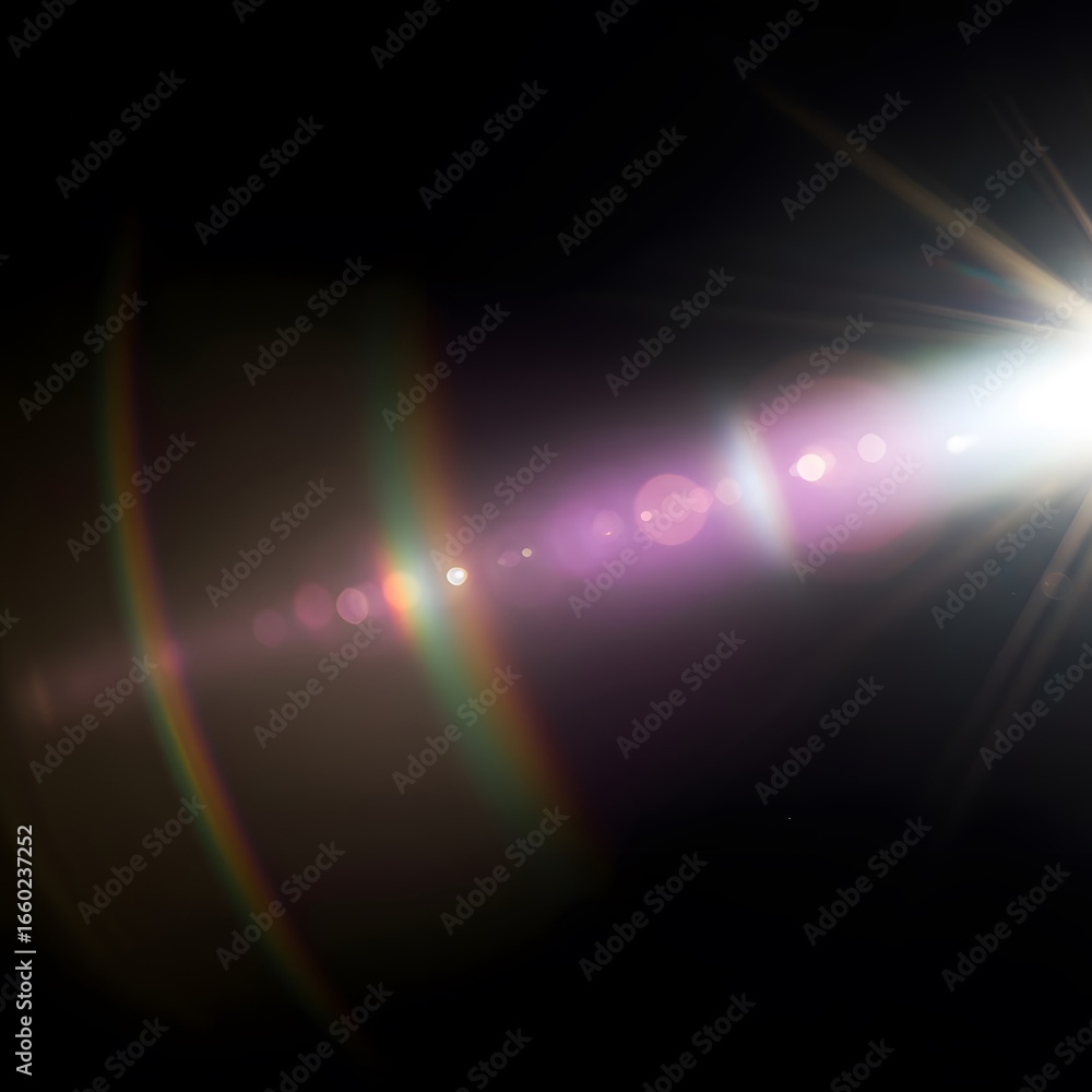 Obraz premium Experience brilliant light flares and shimmering lens effects for a dramatic and captivating visual