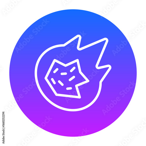 Meteorite Vector Icons